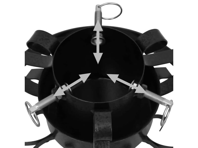  Support de sapin de noël noir 29x29x15,5 cm cf61979  - Conforama E