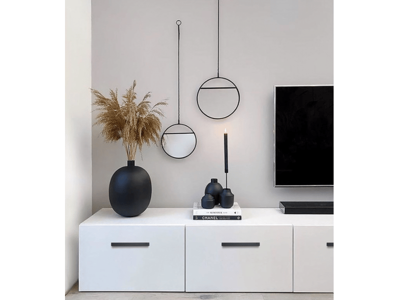  Lot de 10 poignées modernes pour portes d'armoire en alliage d'aluminium, trou central de 192 mm  - Conforama B