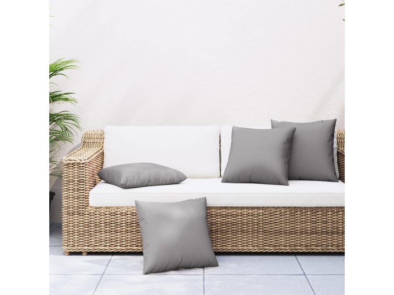  Lot de 4 coussins de canapé, coussins décoratifs gris 40x40 cm tissu cf59236  - Conforama B