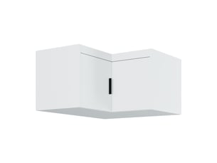 Surmeuble d’angle storicos blanc 98x55x98 cm