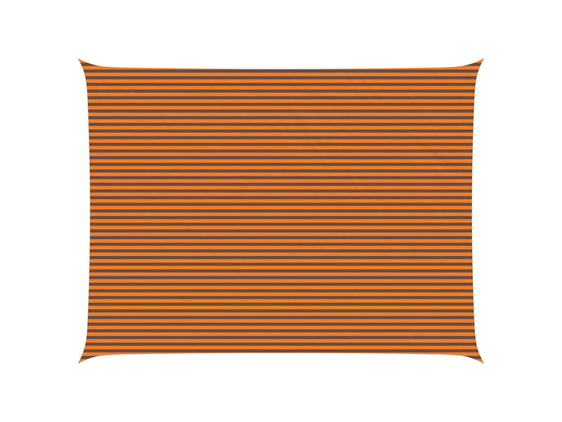 Voile d'ombre - voile d'ombrage - voile parasol orange et marron 6 x 8 m 100 % polyester oxford - Conforama A