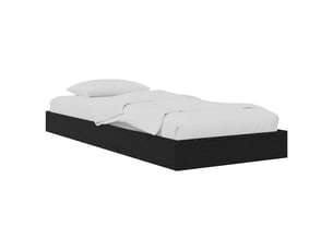 Lit simple 80x200 cm coloris noir