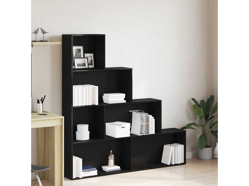  Bibliothèque 6 niveaux, armoire à livres 155 x 24 x 160 cm bois d'ingénierie  - Conforama B