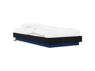 Lit simple 80x200 cm coloris noir