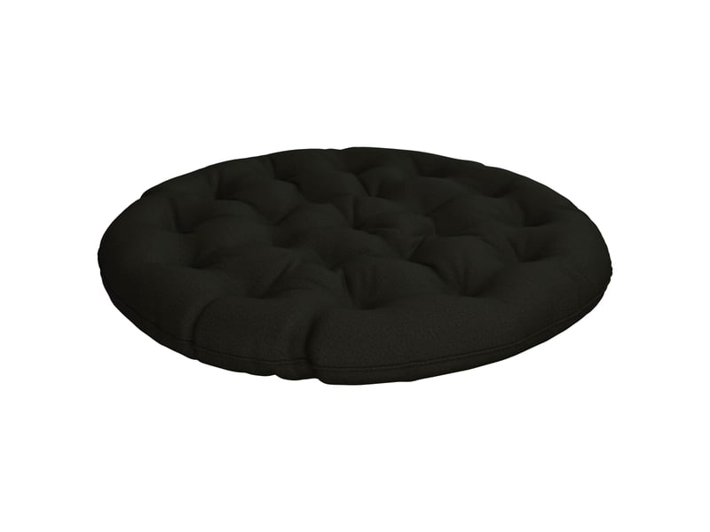  Coussin de chaise papasan, coussin d'assise vianen 100 % polyester noir cf54238  - Conforama A