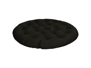 Coussin de chaise papasan, coussin d'assise vianen 100 % polyester noir cf54238