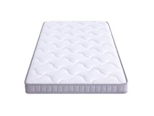 Matelas 140x190 cm <strong>COVREO </strong> <strong></strong> Ressorts + mémoire de forme soutien Medium épaisseur 10 cm