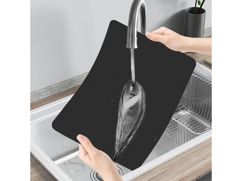  (noir) lot de 6 sets de table en cuir pu,set de table lavable imperméables rectangulaire sets de table résistant à la chaleur, pvc set de table,45 × 30cm  - Conforama D