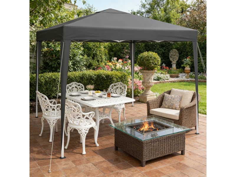 Gazebo pliable portable, tente pop-up extérieure, pavillon de fête avec sac transport  - Conforama E