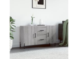 Buffet - bahut - meuble de rangement sonoma gris 100x36x60 cm bois d'ingénierie