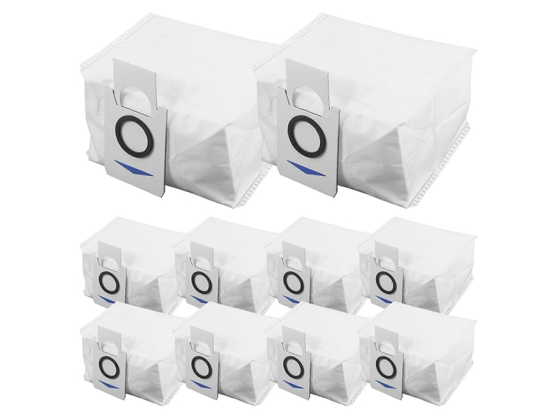  10 pack replacement vacuum cleaner bags for ecovacs deebot x1 omni turbo robot vacuum cleaner  - Conforama B