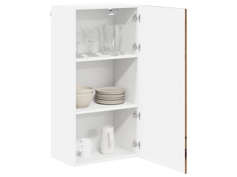 Meuble mural de cuisine, armoire de cuisine bois ancien 50x31x100cm shl2593 - Conforama C