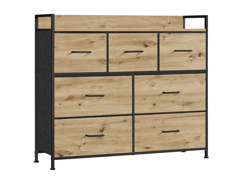  Commode - leobert - chêne artisan - 98 x 28,5 x 85 cm  - Conforama A