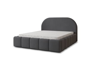 Lit coffre 160x200 cm MASSENO   coloris gris