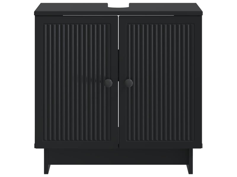  Meuble sous lavabo de salle de bain ede noir cf64879  - Conforama D