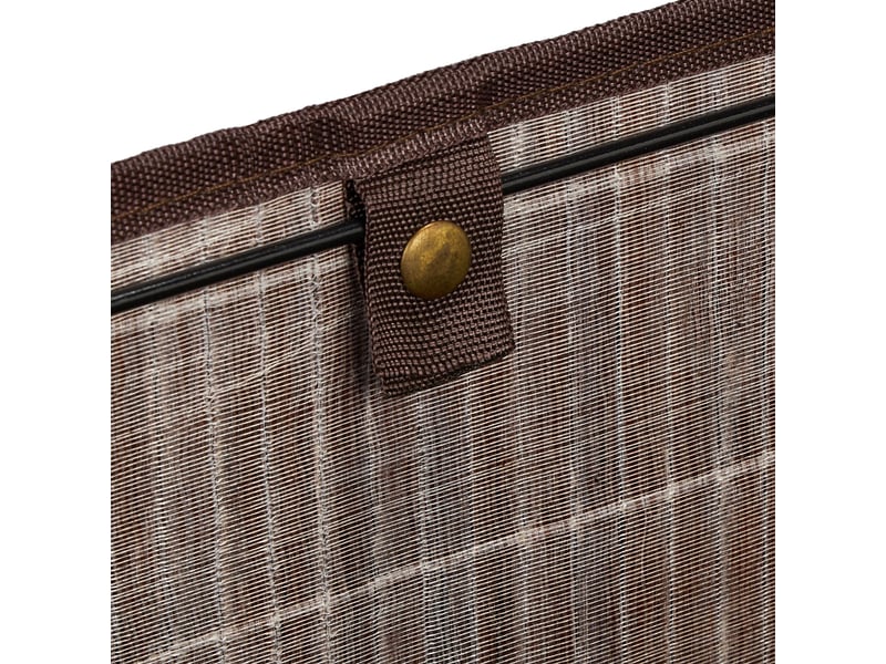  Panier de rangement polyvalent élégant pour salon chambre salle de bain 20 x 31 x 31 cm en bambou marron 13_0012220  - Conforama E