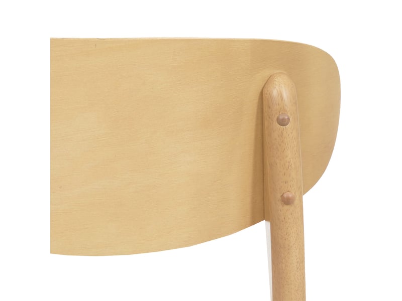  Lot de 6 chaises de salle à manger hwc-m59, chaises de cuisine, tissutextile, bois massif - structure claire, terracotta  - Conforama E