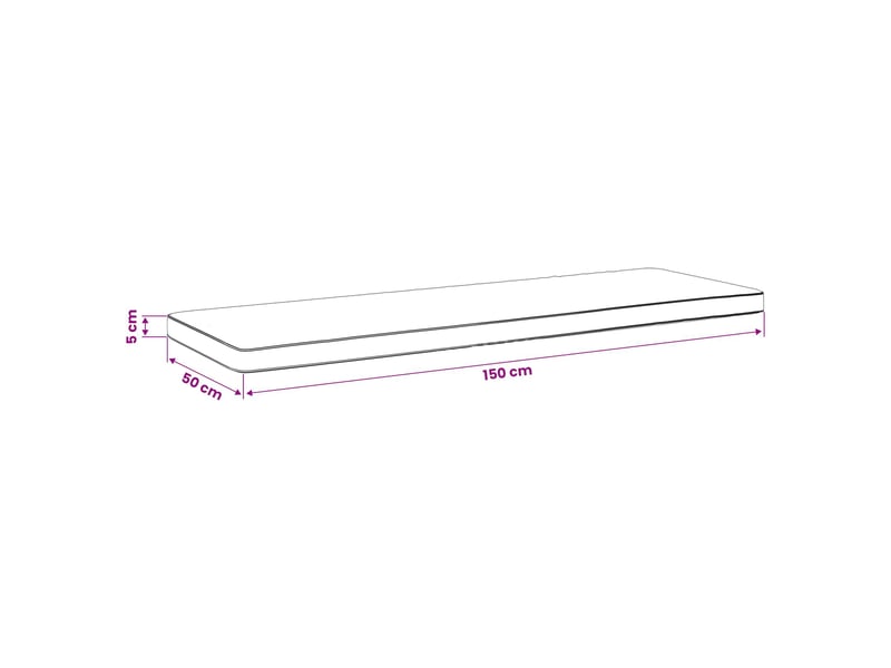 Lot de 2 coussins de banc, coussins d'assise vught 100 % polyester rouge cf58068 - Conforama E