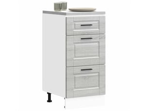 Meuble de rangement, armoire de cuisine porto sonoma gris bois d'ingénierie shl9573