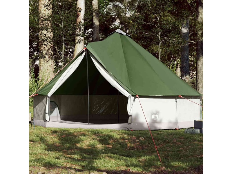  Tente de camping, tente familiale tipi 12 personnes vert imperméable  - Conforama B