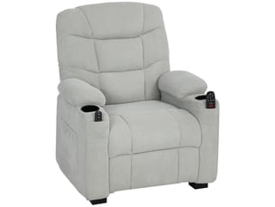 Fauteuil relax électrique RAELUNYI Cuir / Tissu noir
