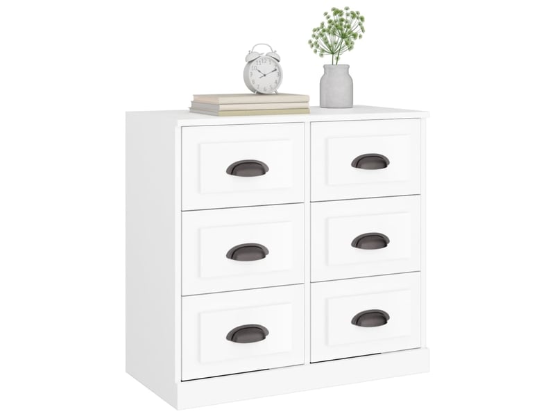  Buffet - bahut - meuble de rangement blanc 70x35,5x67,5 cm bois d'ingénierie  - Conforama D