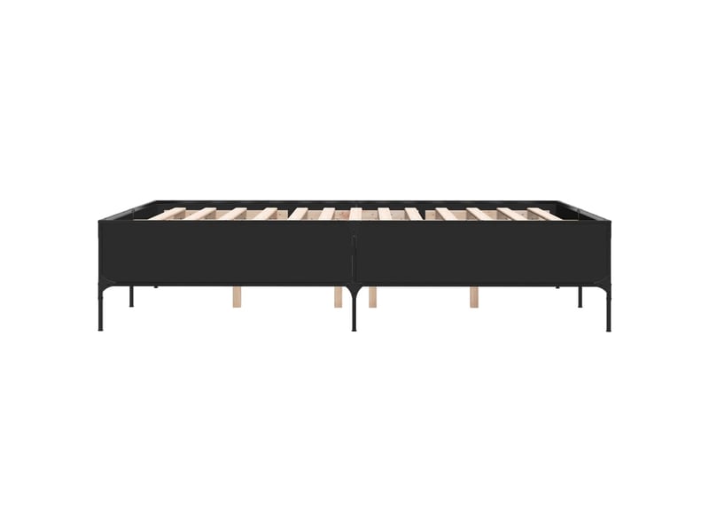  Lit double- lit adulte -  cadre de lit sans matelas noir 135x190 cm  - Conforama D