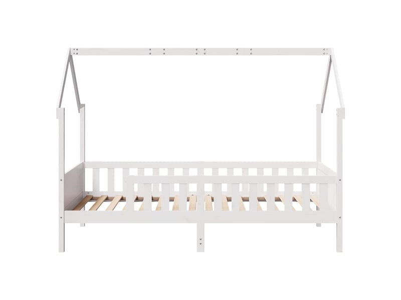  Cadre de lit d'enfants - lit jeune forme de maison sans matelas pin  - Conforama D