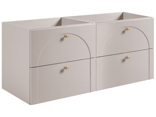 Ensemble de 2 meubles sous-vasque suspendus aura 120 cm cachemire mat g