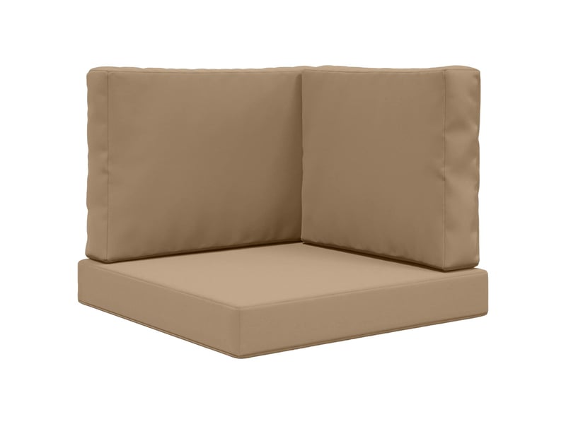  Coussin de canapé d'extérieur, coussin de chaise polyester taupe 60 x 60 cm cf54161  - Conforama A