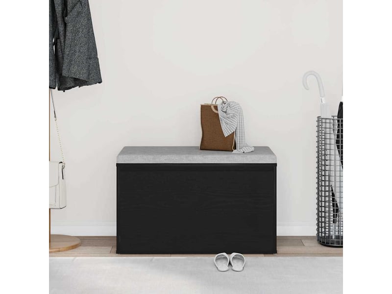 Banc d'entrée, banc interieur chêne noir 80x40x45 cm bois d'ingénierie  - Conforama D