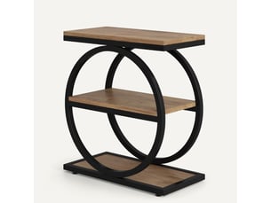 Table basse rectangulaire coloris bicolore ULQENI  - 30 cmx60 cm