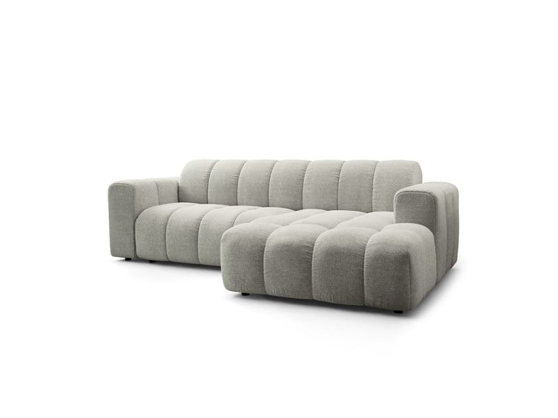 Canapé d'angle tisi, tkanina strukturalna gris clair - Conforama A
