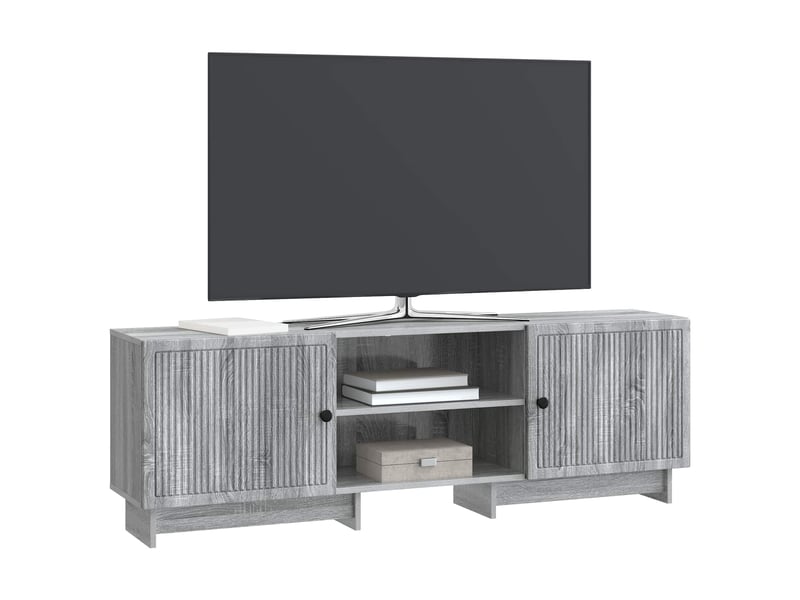  Meuble tv - banc tv - meuble de rangement 150 x 31 x 50 cm sonoma gris bois d’ingénierie  - Conforama C