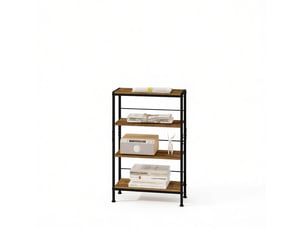 Bibliotheque coloris bicolore 4 étagère(s) DESMIU - 50 cm x 78 cm
