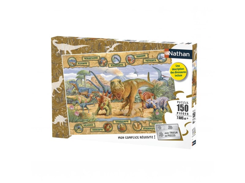  Puzzle 150 p  les especes de dinosaures 86836 - Conforama A