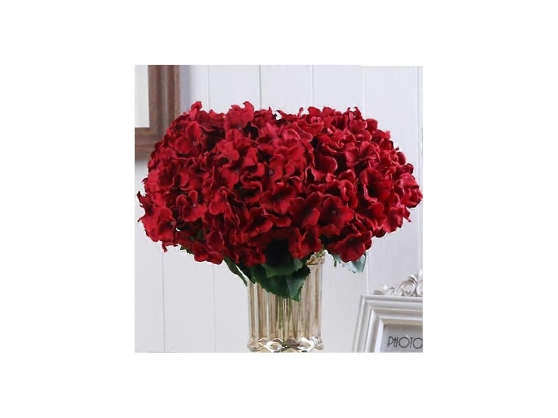  Pièce de 5 têtes de fausses fleurs en plastique inaltérable et anti-chutebleu  - Conforama B