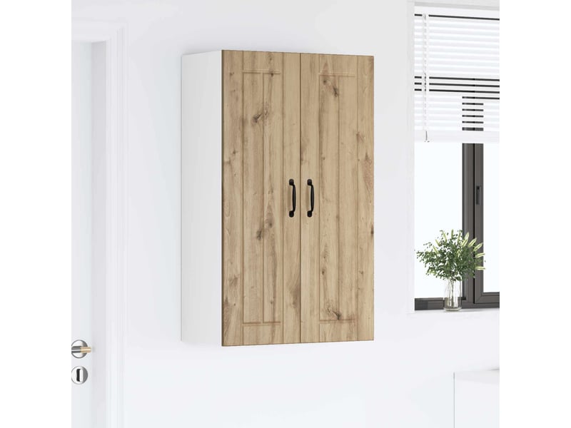 Meuble mural de cuisine, armoire de cuisine chêne artisanal 60x31x100cm shl6639 - Conforama D