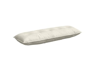 Coussin de dos, coussin de dossier crème 140 x 50 cm tissu en velours côtelé cf54618