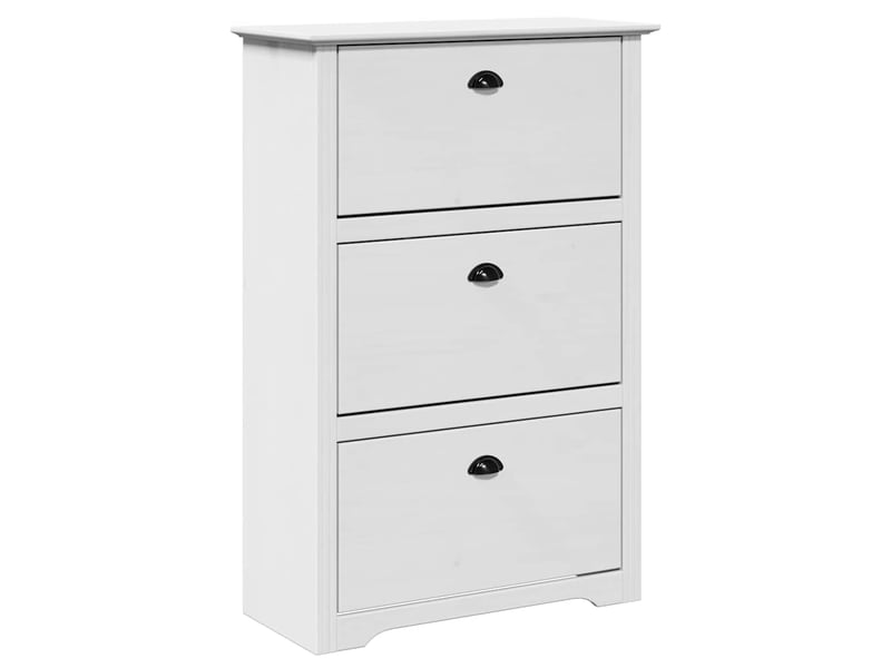  Meuble à chaussures, étagère à chaussures bodo blanc 80x35x118 cm  - Conforama A