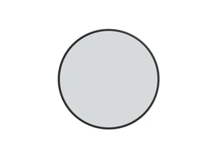 Miroir de salle de bain coloris noir <strong>NAHILIMI</strong> <strong></strong> - 75 cm x 75 cm