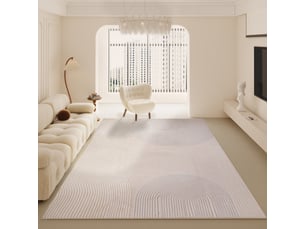 Tapis de salon et chambre en peluche courte haute densité – motifs géométriques, antidérapant, 120x170 cm