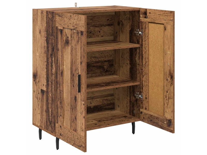  Buffet - bahut - meuble de rangement bois ancien 69,5 x 34 x 90 cm bois d'ingénierie et fer  - Conforama E