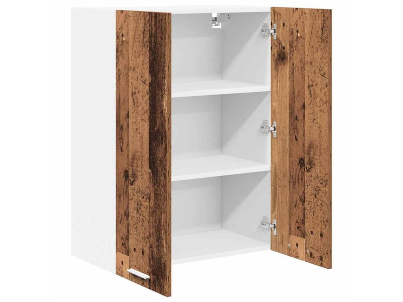 Meuble de rangement, armoire suspendue bois ancien 60x31x80cm bois d'ingénierie shl5691 - Conforama E