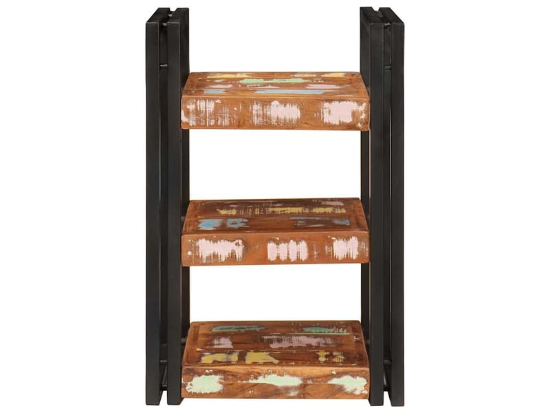  Table de chevet - cabinet de chevet - table de nuit 2 pc marron et noir 38 x 33 x 58 cm  - Conforama C