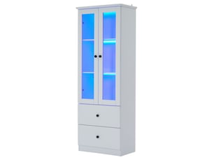 Vitrine coloris blanc  HNCBB  - 60 cmx165 cm