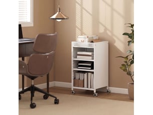 Bibliotheque coloris  blanc 3 étagère(s) <strong>DESVIAE</strong> <strong></strong> - 35 cm x 69.5 cm
