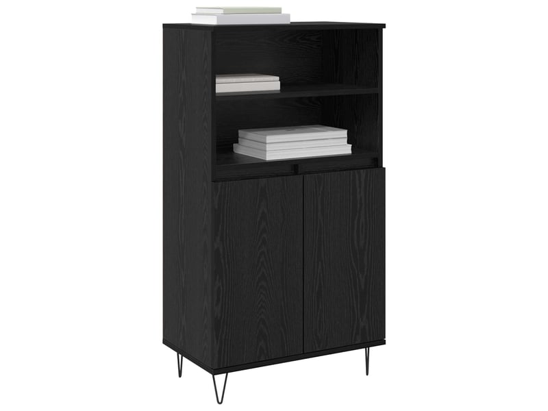  Buffet - haut armoire noir 60 x 36 x 110 cm bois d'ingénierie  - Conforama C