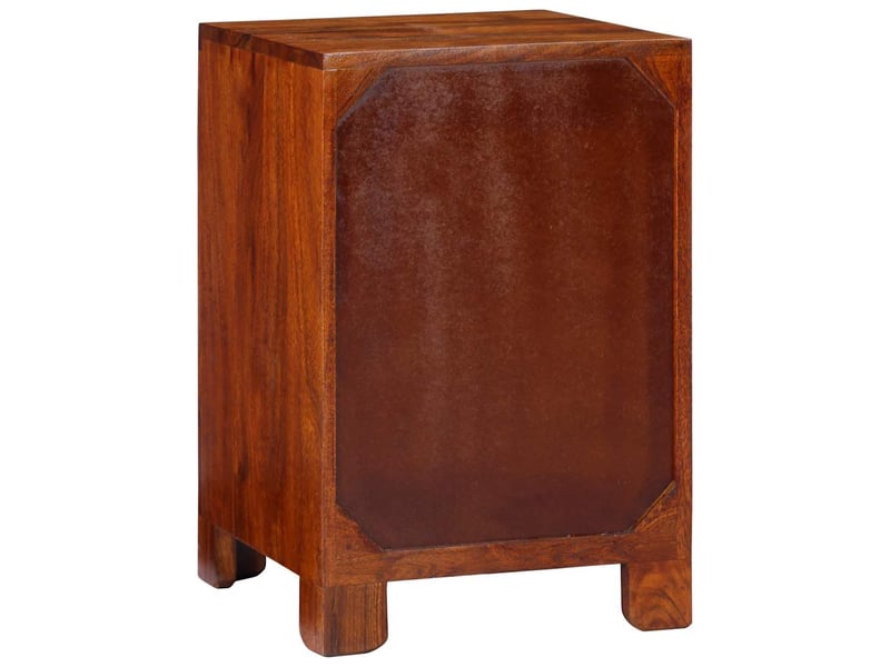  Table de chevet - cabinet de chevet - table de nuit 40x40x60 cm bois d'acacia massif  - Conforama C