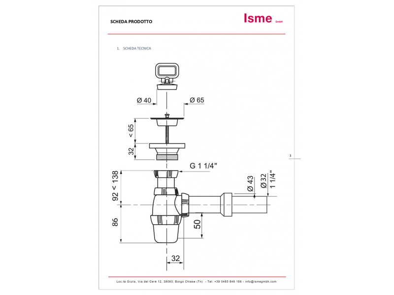 4396111 schläfer | set de siphon de lavabo de salle de bain avec drain, drain universel pour évier en pp, plastique - Conforama E